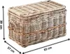 Kobolo Rattantruhe aus Rattan Kubu Grey mit Griffen und Produktbild-Vorschau 2