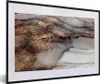 MuchoWow® Gerahmtes Poster Sturm - Gold - Abstrakt 60x40 cm Produktbild-Vorschau 1