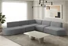 Ecksofa Designersofa PALMA in Stoff Opera Velvet Grau Seite Produktbild-Vorschau 1