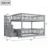 Flieks Etagenbett 140x200cm mit Schubladen und Treppe, Produktbild-Vorschau 4