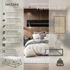tectake® Bett Kyoto Belastbarkeit 250 kg, bodenschonende Produktbild-Vorschau 2