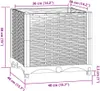 vidaXL Hochbeet 40x40x38 cm Polypropylen Produktbild-Vorschau 7