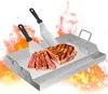 ACXIN Edelstahl Grillplatte 51 x 32 x 7 cm BBQ Plancha Produktbild-Vorschau 1