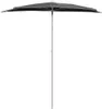 Mezzo ombrellone con asta 180x90 cm antracite Anteprima dell’immagine prodotto 3