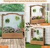 COSTWAY 110x40x124cm vyvýšený záhon, kvetináč s mriežkou, Náhľad obrázku produktu 6