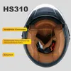 Jethelm Motorradhelm Halbschalenhelm mit Doppelvisier Produktbild-Vorschau 2
