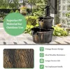 GOPLUS Gartenbrunnen Holz, Springbrunnen Zierbrunnen mit Produktbild-Vorschau 3