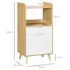 HOMCOM Meuble desserte de cuisine pour micro-ondes style Voir les images du produit 5