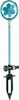 Kaemingk Sprinkler Stecker Blume 4er Set - Garten Produktbild-Vorschau 2
