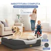 ELONEO Letto ortopedico per cani, taglia L - Grigio Anteprima dell’immagine prodotto 9