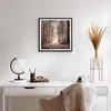 Gerahmtes Poster - Schwarzer Rahmen - Wald Straße Baum - Produktbild-Vorschau 6