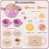 AOLEVA set da tè in legno accessori da cucina per bambini Anteprima dell’immagine prodotto 5