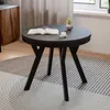 Esstisch ARI Rund 90-190 cm Ausziehbar Schwarz Matt Produktbild-Vorschau 1