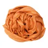Baumwollschal – orange – silberner Lurex – quadratischer Produktbild-Vorschau 3