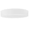 A white, round, flush-mount LED ceiling light is shown from a low angle against a white background. Náhľad obrázku produktu