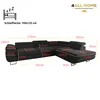 4ALLHOME Ecksofa Luna mit Schlaffunktion, Couch, Sofa mit Produktbild-Vorschau 2