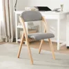 SoBuy Chaise pliante en bois rembourrée Lot de 4 Chaise de Voir les images du produit 3