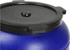 Close-up of the lid of a blue plastic barrel. Náhled obrázku produktu