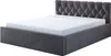 A bed with a mattress and headboard, shown against a white background. Produktbild-Vorschau