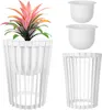 KADAX Doppelseitiger Blumenständer 54 cm Weiß + 2 Einsätze Produktbild-Vorschau 1