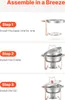 VEVOR Hot Pot Buffet-Speisenwärmer mit 4 großen Behältern Produktbild-Vorschau 5