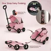 Transportador plegable para perros y gatos, con 4 ruedas, Vista previa de la imagen del producto 6