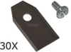 30 X 3,5 CM Edelstahl Messer für Yard Force SC600ECO / Produktbild-Vorschau 1