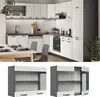 Küchenglasschrank Vicco R-Line Weiß Landhaus 80 cm, Model Produktbild-Vorschau 2
