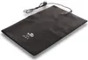 A black heating mat with a power cord and plug is shown on a white background. Podgląd zdjęcia produktu