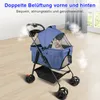 Chariot pour chiens pliable avec sac de transport amovible Voir les images du produit 5