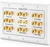 deleyCON Multimedia Lautsprecher Wanddose 7.1 Surround Produktbild-Vorschau 1