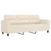 vidaXL 4-częściowa sofa z poduszkami Beżowa tkanina z Podgląd zdjęcia produktu 5
