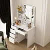 Schminktisch mit LED und Hocker, Frisiertisch mit 5 Produktbild-Vorschau 2