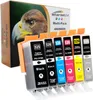 A multi-pack of ink cartridges is displayed in front of its packaging, which features an image of an eagle. Produktbild-Vorschau