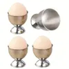 Eierbecher Edelstahl 6er Set 5,3 cm hoch 4,8 cm Durchmesser Produktbild-Vorschau 2