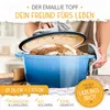 KRUSTENZAUBER Gusseisen Topf Brot Backen [inkl. Gärkorb] - Produktbild-Vorschau 5