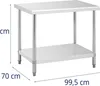 Expondo Royal Catering Table de travail en acier inoxydable Voir les images du produit 6
