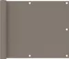 vidaXL Balkónová zástena Taupe 75x400 cm Oxford Fabric Náhľad obrázku produktu 5
