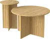 Merax table basse set de 2, plateau de table rond , 76x50 Voir les images du produit 6