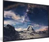 MuchoWow® Gerahmtes Poster Matterhorn und Sternenhimmel bei Produktbild-Vorschau 1