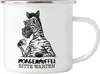 Morgenmuffel Bitte Warten Emaille Tasse Kein Morgenmensch Produktbild-Vorschau 1