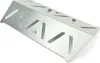 A silver metal heat reflector for a grill, shown from a diagonal angle against a white background. Produktbild-Vorschau