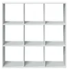 vidaXL Raumteiler-Bücherregal Weiß 102x29x103,5 cm Produktbild-Vorschau 5
