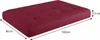 A red cushion for pallet furniture with dimensions indicated. Produktbild-Vorschau