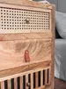 Nocny  mango drewno lite / metal szafka nocna 40x60x30 cm Podgląd zdjęcia produktu 4