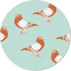 MuchoWow® Mauspad Mousepad Taube - Vogel - Muster 50x50 cm Produktbild-Vorschau 1