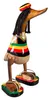 Tokoindah Holzente Rasta 25 cm mit Dreadlocks, Deko & Produktbild-Vorschau 6