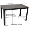 DEGAMO Gartentisch Esstisch SORANO 125x70cm, Alu anthrazit Produktbild-Vorschau 9