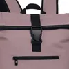 Close-up of a roll-top backpack. Voir les images du produit