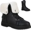 Mytrendshoe Warm Gefütterte Damen Stiefeletten Worker Boots Produktbild-Vorschau 1